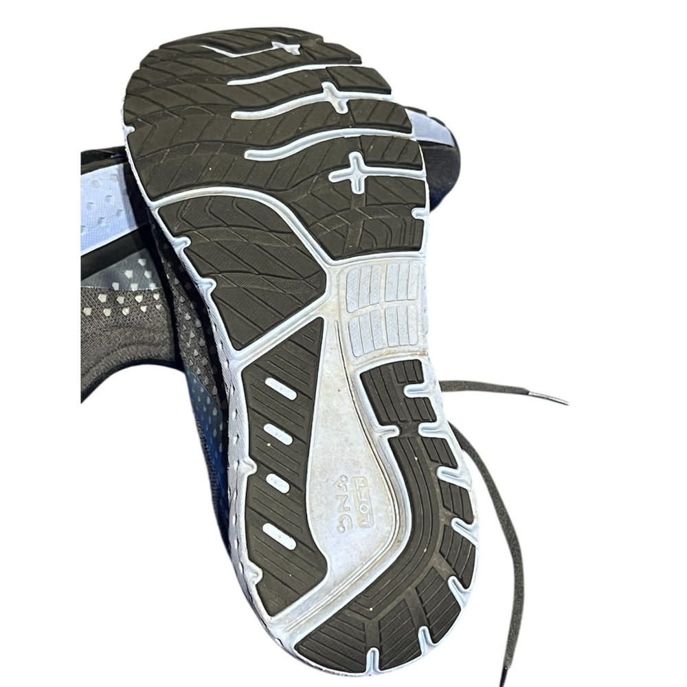 Brooks Glycerin 18 Womens 10.5 Wide Running Shoes Sneakers Gray and Light Blue - Picture 10 of 11